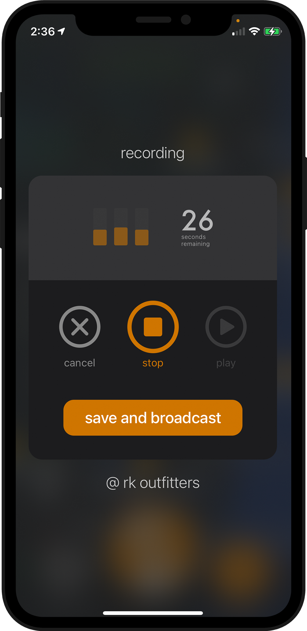 CBGeo Record and Broadcast View